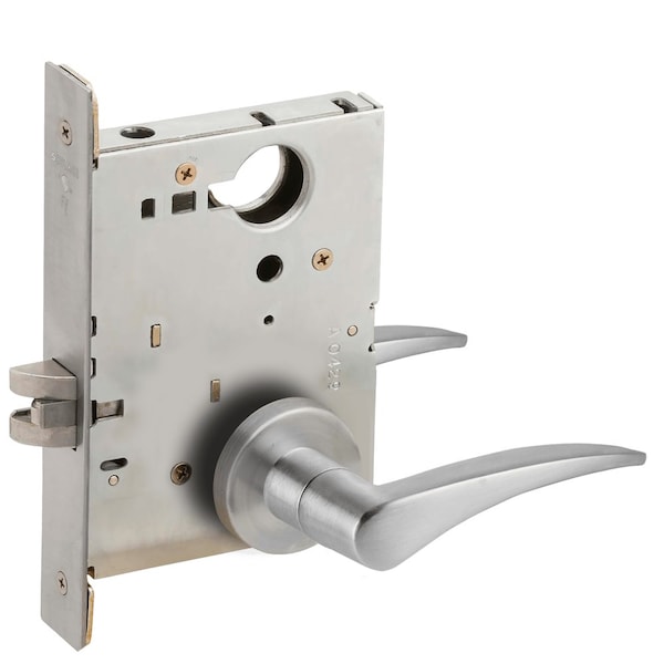 Schlage Grade 1 Passage Latch Mortise Lock, 12 Lever, A Rose, Satin Chrome Finish, Left-Handed L9010 12A 626 LH - main